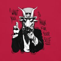 Image 1 of Baphomet Sam Comfort Colors Tee