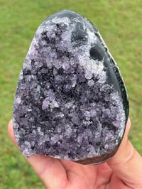 Image 1 of Amethyst Base Cut Polished Edge #1414