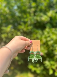 Frog Chair Earrings 🐸