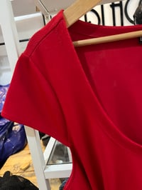 Image 2 of red bow dress