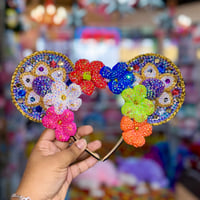 Image 5 of Hand Stoned Crystal Mainstreet Mariachi Ears Flower Halo