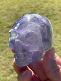Image 9 of Rainbow Fluorite Crystal Skull #1965