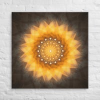 Geometric Sunflower Mandala Art canvas