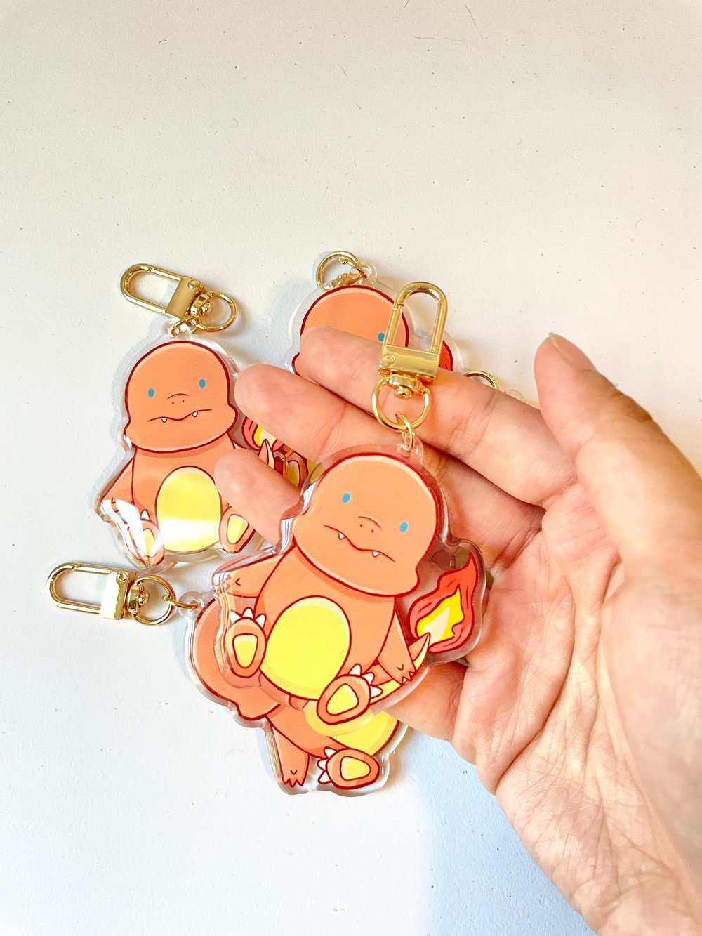 Image of Gen 1 starters Pokemon Keychains