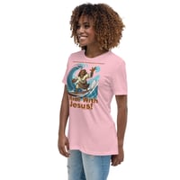 Image 15 of I Ride With Jesus Surfing Women's Relaxed T-Shirt