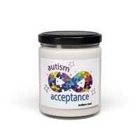 Image 3 of autism acceptance autism soul Scented soy candle (1 secret scent!) :)