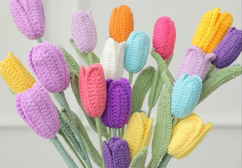 Image of Crochet Messenger Bouquet
