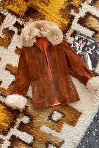 Image 1 of Vintage 60s Iconic Suede Penny Lane Coat XS