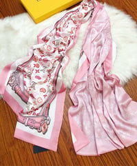 Image 3 of LV Silk Shawl Scarf