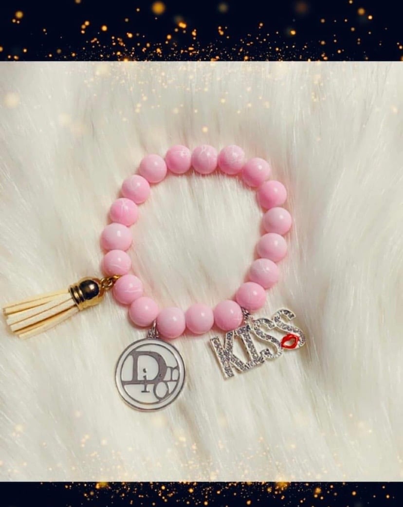 Image of Designer inspired dior beaded bracelet 