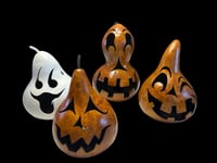 Image 2 of Four Teir Forever Gourd Jack O Lantern Tower