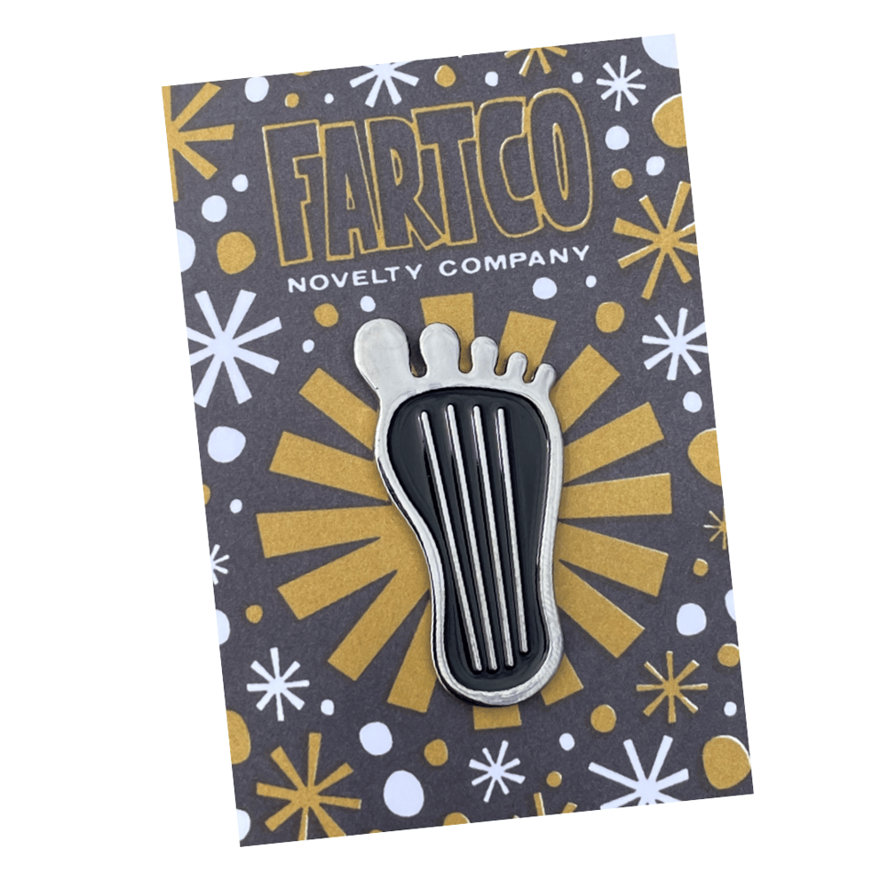 Image of Barefoot Gas Pedal Enamel Pin
