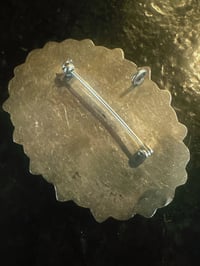 Image 4 of Oval Vintage Pin and pendant (nickel) 