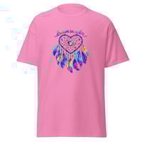 Image 1 of Unisex classic tee, Dream In Color Dreamcatcher Western  Feathers Jeweltones