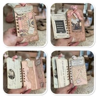 Image 9 of Handmade Junk Journal tag folder full of vintage lace samples