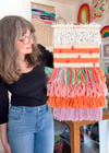Feeling Peachy. Woven Wall hanging.