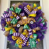 Image 1 of LSU wreath 