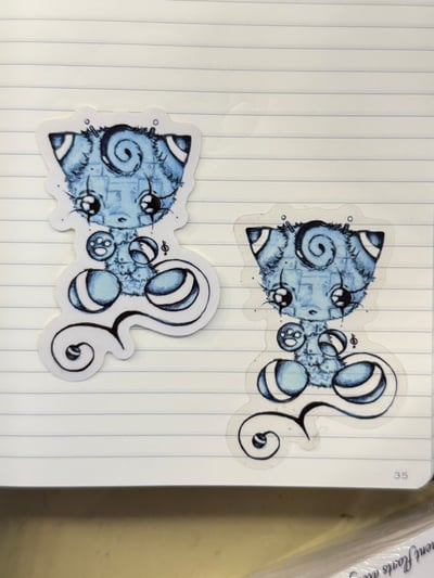 Image of Sketch trinklet individual 3 inch (transparent) 