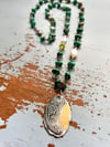 Be the light quote necklace