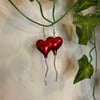 Foil Balloon Heart Earrings
