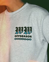 Image 4 of 'The Blue Collar Bahamas' Crewneck (Ash Gray)
