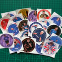 Premium Player Illustrated Vinyl Sticker Pack (Pack of 50)
