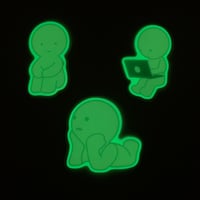 Image 4 of glow in the dark die cut sticker 