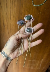 Image 4 of hair fork - gold sheen obsidian