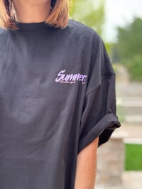 Image 4 of T-shirt dress black 