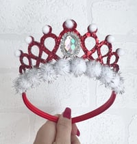 Image 2 of Christmas tiara crown Santa hair accessories 