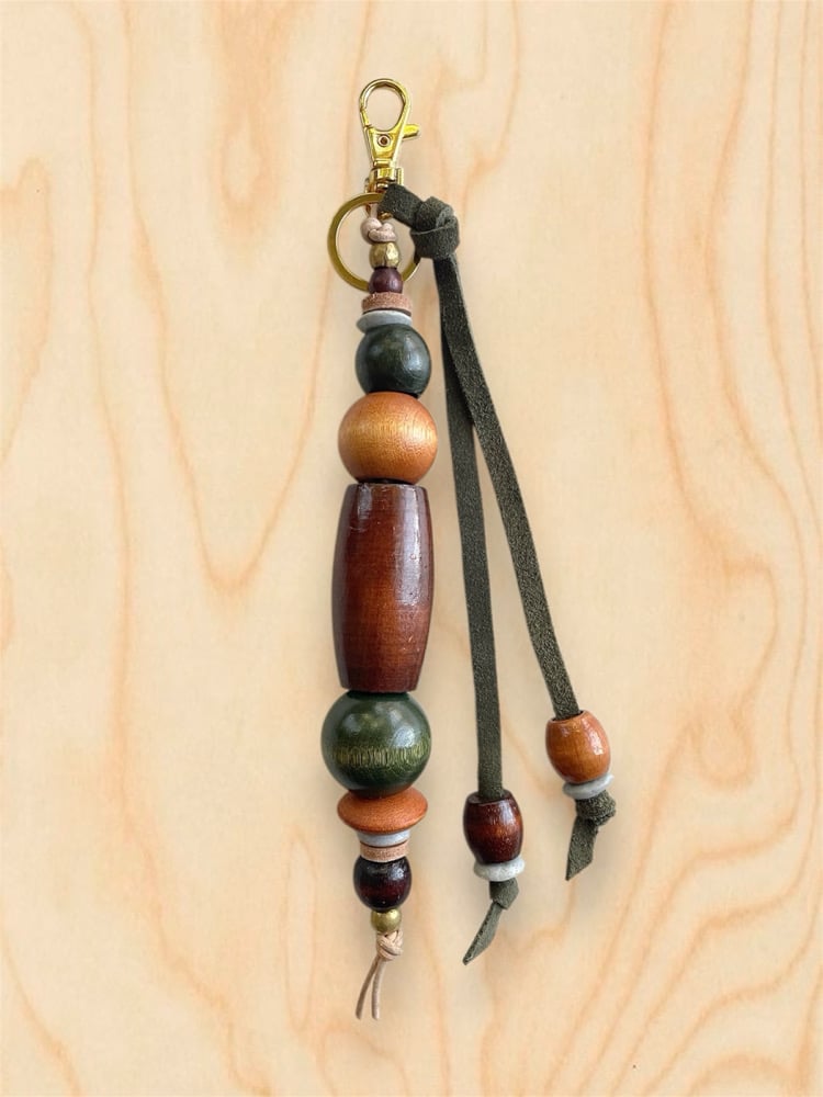 Image of BEADED BAG CHARM / KEYCHAIN #15