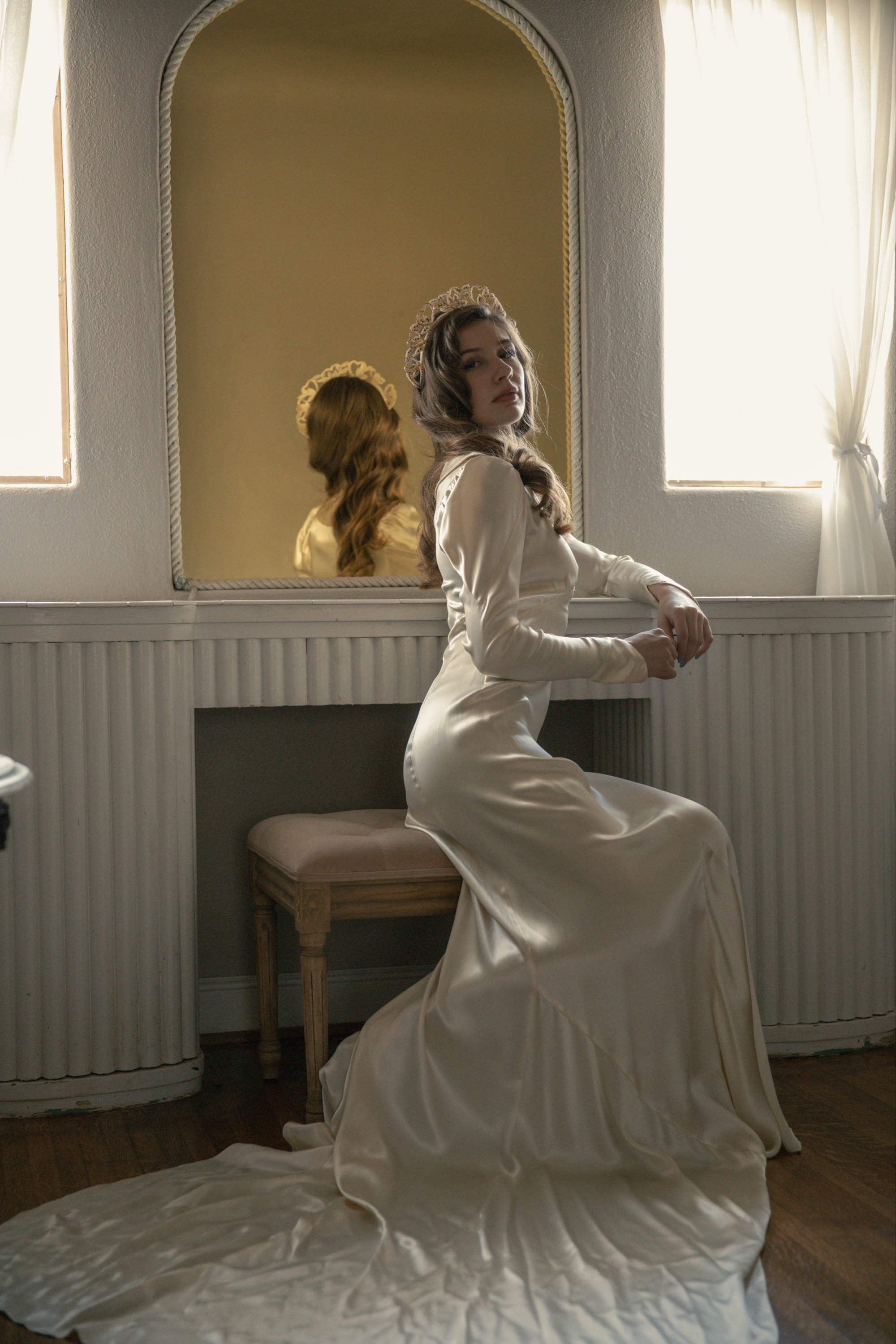 1930s Liquid Satin Gown | Estelle Amore 1930s Liquid Satin Gown | Estelle Amore