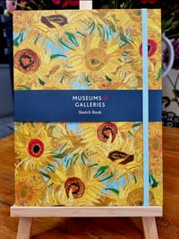 Image 1 of van Gogh Sunflowers Sketch Book