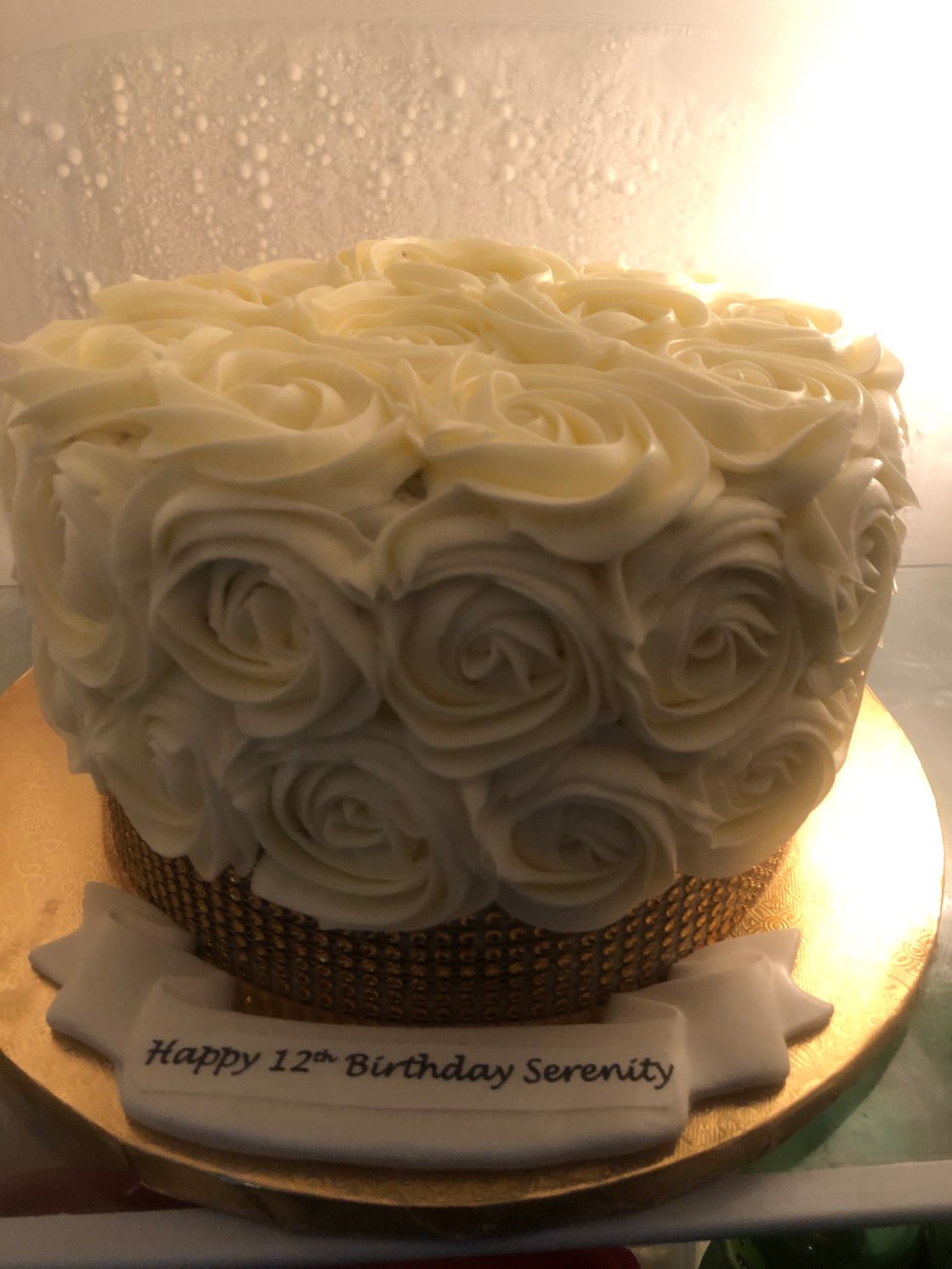 Image of 1 Tier Rosette Cake 