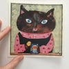 Print -cat with cheese and onion crisps