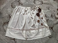 Image 1 of white slip skort