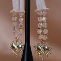 Image 3 of 3 tier gold hearts