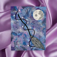 Image 1 of A Witch’s Dream Hand-Painted Canvas