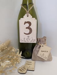 Image 4 of Table Number Bottle Tags 