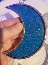 Image of Glitter and Glow moon (blue)