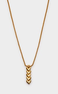 Image 2 of Katie Loxton Heart Link Waterproof Gold Necklace