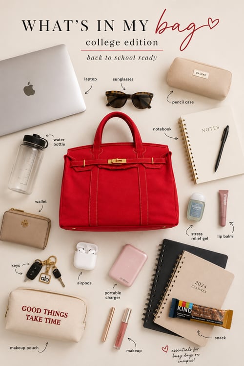 Image of The Hampton Tote- Red
