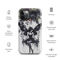 Image 12 of Gothic Inspired Dark Fairy and Flowers Tough Case for iPhone®