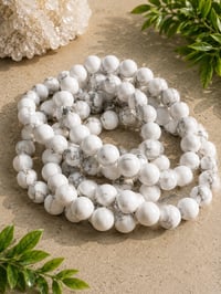 Image 1 of Howlite 8mm Bracelet