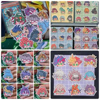 Image 4 of Yugioh Duel Monsters, GX, 5Ds, Zexal, Arc-V, Vrains cute scribbly matte vinyl die cut stickers