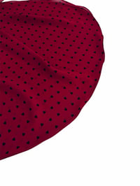 Image 1 of Burgundy Little black hearts