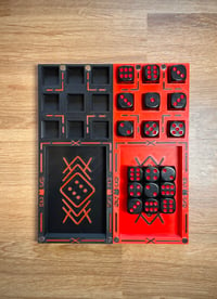 Image 1 of Set Board Game Knucklebones - Black/Red