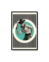 Retro Blonde Cowgirl wall art print
