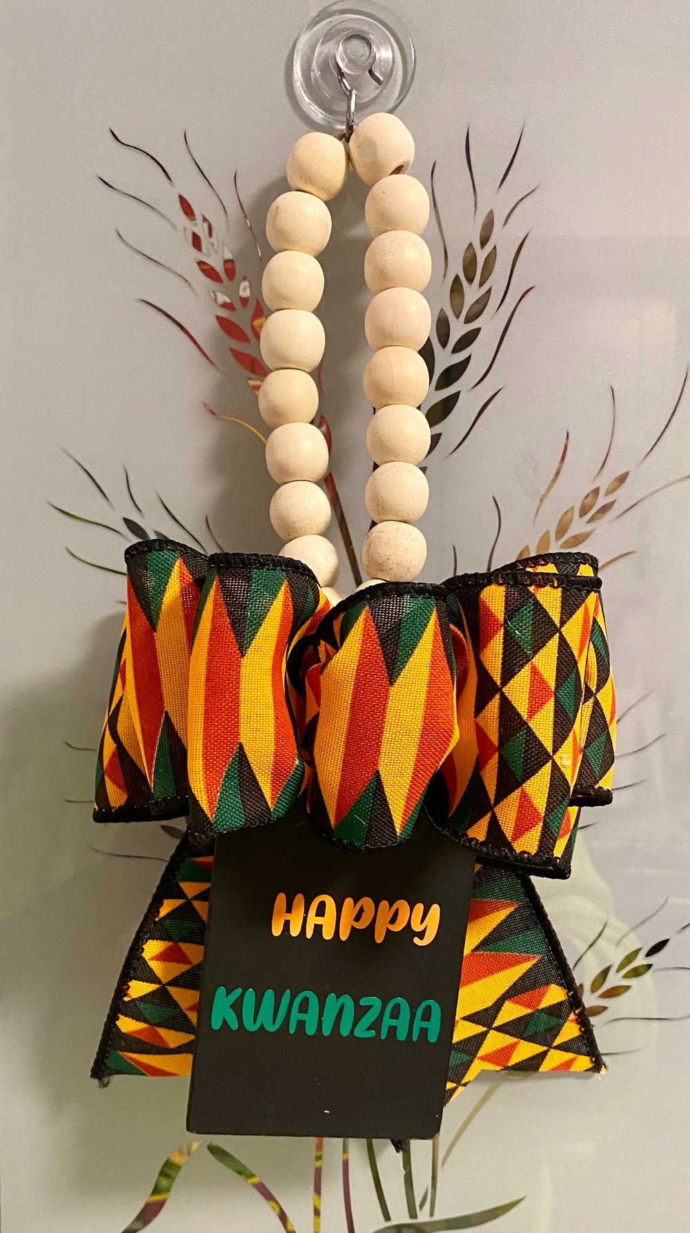 Happy Kwanzaa Doorknob Hanger