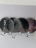 Black Me Silver Coasters 
